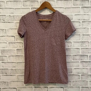 Women’s Universal Thread Monterey V-neck heathered pocket t-shirt XS